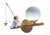 Arandela moderna com design de astronauta pescando, cor preta, ideal para quarto, cabeceira de cama, lavabo e quarto infantil. Lustres Genesis loja online de Lustres e Iluminação Decorativa