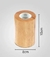 Luminária Abajur Cube de madeira, medindo 10cm de altura e 8cm de diâmetro. Lustres Gênesis loja online de Lustres e Iluminação Decorativa