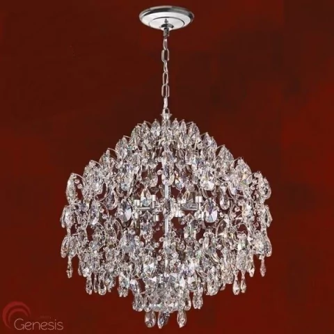 Lustre de cristal Colmeia Ø60cm para sala de jantar Lustres Gênesis loja online de Lustres e Iluminação Decorativa