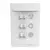 Ventilador de Teto Moderno Aliseu Iceberg 3 Hélices Ø92cm Branco com Controle de Parede para Residência, Comércio, Escritório, Salas e Quartos. - Lustres Gênesis • O seu Novo Brilho!
