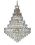 Lustre de Cristal Marbella modelo M com cristais transparentes, ideal para casas com pé direito duplo. Lustres Gênesis loja online de Lustres e Iluminação Decorativa