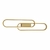 Arandela ou Plafon Moderno Clips de LED Dourado Sindora Lustres Gênesis loja online de Lustres e Iluminação Decorativa