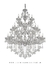 Lustre de cristal clássico dourado com 24 braços e cristais âmbar, ideal para pé direito duplo. Lustres Gênesis loja online de Lustres e Iluminação Decorativa