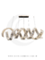 Lustre pendente de cristal dourado com design enrolado, ideal para salas de jantar, estar e quartos. -  Lustres Gênesis Site online venda de Lustres e Iluminação