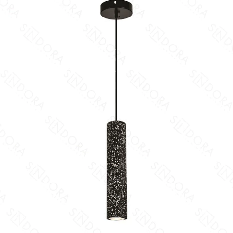 Pendente moderno de concreto preto Sindora para cabeceira de cama e áreas gourmet. Lustres Gênesis Site online venda de Lustres e Iluminação Decorativa 