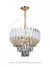Lustre Pendente Cristal Líbia Detalhe Branco Ø40cm Linha Contemporânea Para Sala de Jantar, Estar e Quartos - Sindora • DCD06593