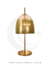 Abajur Moderno de Vidro Dourado Dome para leitura e decoração de interiores Lustres Gênesis Site online venda de Lustres e Iluminação