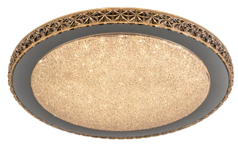 Plafon de Cristal Moderno Domis Redondo Ø40cm com LED integrado Lustres Gênesis loja online de Lustres e Iluminação Decorativa