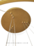 Pendente lustre luminária de teto com 3 aros em LED dourado, visto de baixo para cima Detalhe do Pendente da Canopla Dourada com dispositivos.
Comprar na Lustres Gênesis