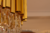 Pendente contemporâneo de cristal dourado para sala de jantar e estar Lustres Genesis a maior empresa de Lustres e luminarias do Brasil