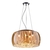 Lustre Pendente de Cristal Soho Âmbar Ø40cm para Mesa de Jantar, Quartos, Salas, Escritório e Apartamento - Bella o PD002AM
