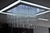 Lustre de Cristal Safir da Tcar Imports instalado em salão secundário, com design elegante e moderno, composto por cristais pendentes Lustres Gênesis loja online de Lustres e Iluminação Decorativa. 