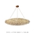 Lustre pendente de cristal Zeppelin com base dourada, ideal para salas de jantar e estar. Lustres Gênesis Site online venda de Lustres e Iluminação