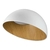 Plafon Moderno Tonia Branco com interior de madeira Lustres Genesis loja online de Lustres e Iluminação Decorativa