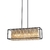 Lustre de Cristal Samádi Estrutura 90x30 Preta Para Sala de Jantar. Lustres Gênesis loja online de Lustres e Iluminação Decorativa. 