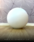 Globo de vidro fosco leitoso com diâmetro de 42cm e bocal de 17cm, parte da linha Jabuticaba. Lustres Gênesis loja online de Lustres e Iluminação Decorativa