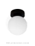 Arandela Moderna Carrie Globo Leitoso Ø14cm