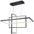 Lustre Pendente Klan Preto com LED integrado da Sindora Lustres Gênesis loja online de Lustres e Iluminação Decorativa