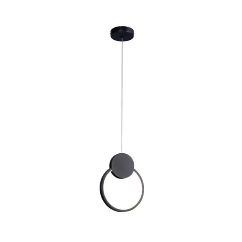 Pendente moderno de LED preto Mids para cabeceira de cama, balcão de cozinha, quartos e lavabo da marca Sindora. DCD03096 Lustres Gênesis loja online de Lustres e Iluminação Decorativa