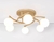 Plafon Espiral Jabuticaba com 5 globos luminários em design moderno e elegante, ideal para sala de estar, quarto e sala de jantar. Lustres Gêneis loja online de Lustres e Iluminação Decorativa