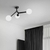 Plafon Moderno Colli Preto para Quartos, Sala de Estar, Hall de Entrada, Escritório e Sala de Jantar - StudioLuce o PL1609PT - comprar online