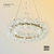 Lustre pendente moderno de cristal Flora, ideal para mesa de jantar, quartos e salas. Lustres Gênesis Site online venda de Lustres e Iluminação decorativa