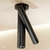 Arandela Moderna Pipo em preto instalada no teto Lustres Gênesis Site online venda de Lustres e Iluminação decorativa
