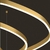 Lustre Pendente Moderno Arcos com 4 anéis em dourado, design elegante e minimalista. Lustres Gênesis Site online venda de Lustres e Iluminação
