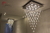 Lustre Plafon de Cristal Quadrado Solfist iluminando ambiente interno. Lustres Gênesis loja online de Lustres e Iluminação Decorativa. 