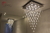 Lustre Plafon de Cristal Quadrado Solfist 35x35 em ambiente interno. Lustres Gênesis loja online de Lustres e Iluminação Decorativa