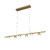 Lustre pendente moderno de LED Akis dourado com design elegante. Lustres Genesis loja online de Lustres e Iluminação Decorativa