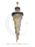 Lustre de cristal Lux Dourado com coroa e diâmetro de 65cm Lustres Gênesis loja online de Lustres e Iluminação Decorativa. 