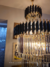 Lustre de cristal Lux Dourado Diâmetro 65cm Com Coroa 1,80m para Casas Pé Direito Duplo e Escadas - Sindora • DCD00493 - loja online