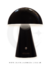 Luminária abajur preto modelo Mush da Sindora, ideal para cabeceira de cama, leitura e decoração. Lustres Gênesis Site online venda de Lustres e Iluminação
