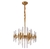 Lustre pendente de cristal Blakes, modelo LT006-5089 da Nitrolux, com design moderno e acabamento dourado. Lustres Gênesis Site online venda de Lustres e Iluminação Decorativa