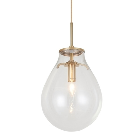 Luminária de teto pendente moderno com vidro transparente e design elegante. Lustres Gêneiss loja online de Lustres e Iluminação Decorativa