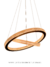 Lustre Pendente Moderno Aliança com 2 anéis em dourado, ideal para quartos, sala de jantar, lavabo e sala de estar. DCD015078  Lustres Gênesis - o melhore site da Internet para comprar Lustre
