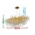 Lustre pendente de cristal moderno com design de galho, medindo 120 cm de largura, 45 cm de altura, e cabo ajustável de 200 cm. Lustres Gênesis loja online de Lustres e Iluminação Decorativa