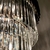 Lustre Pendente de Cristal Líbia Preto 260cm Para Casas Pé Direito Duplo e Alto - Sindora • DCD06514