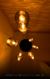 Lustre Pendente Dunáh Moderno com 6 tubos de vidro fumê iluminados, ideal para escadas e pé direito alto. Lustres Gênesis loja online de Lustres e Iluminação Decorativa