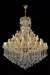Lustre de cristal transparente Maria Thereza com 50 braços cromados Lustres Gênesis Site online venda de Lustres e Iluminação