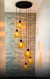 Lustre Pendente Sarvah Moderno 6 Globos Fumê Espelhado (Importado) Para Escadas e Casas Pé Direito Duplo e Alto. - loja online