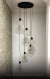 Lustre Pendente Sarvah Moderno 6 Globos Fumê Espelhado (Importado) Para Escadas e Casas Pé Direito Duplo e Alto. - Lustres Gênesis • O seu Novo Brilho!