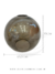 Globo de vidro avulso para lustre Sarvah, modelo nacional e importado, com dimensões de 19cm de altura e 21cm de diâmetro.