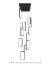 Imagem do Pendente de LED para Escada 8 Quadrados / Retângulos 30x15cm para Ambientes Modernos