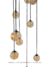 Lustre Pendente Orbe 12 Globos Transparente Para Casas Pé Direito Duplo, Alto e Escadas - comprar online