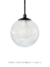 Lustre Pendente Orbe com globo de vidro transparente e estrutura preta Lustres Gênesis Site online venda de Lustres e Iluminação