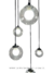 Lustre Pendente Orbe com 12 globos fumê espelhado, ideal para casas com pé direito duplo e escadas. Lustres Gênesis Site online venda de Lustres e Iluminação