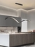Lustre Pendente de LED Moderno Ballet Preto instalado em cozinha moderna Lustres Gênesis Site online venda de Lustres e Iluminação Decorativa