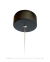 Pendente Moderno Horse Preto para Cabeceira de Cama, Balcão de Cozinha, Quartos, Lavabo, Salão de Jogos e Área Gourmet - Sindora • DCD01827 - Lustres Gênesis • O seu Novo Brilho!